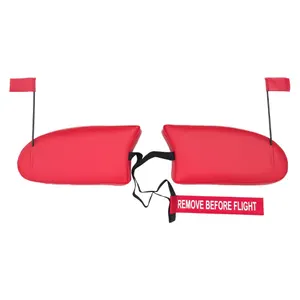 Cessna 150A Cowl Plugs w/ RBF Streamer (Color: Red)